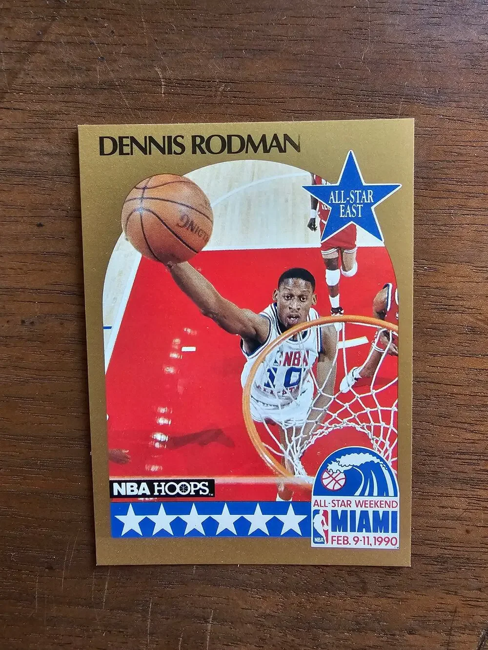 Dennis Rodman 1990-1991 NBA Hoops #10 - All Star - Fresh Pull